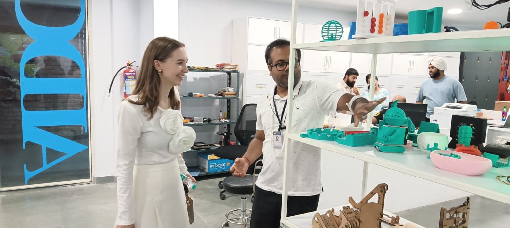 "Ms. Elizaveta Rudenko, Head of the International Promotion Group at MGIMO University, visited the AIDC Lab."