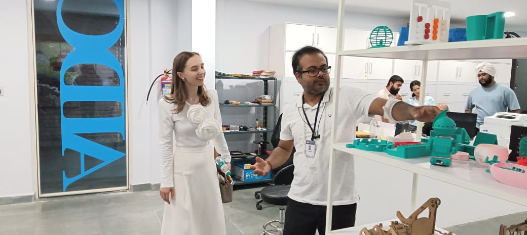"Ms. Elizaveta Rudenko, Head of the International Promotion Group at MGIMO University, visited the AIDC Lab."
