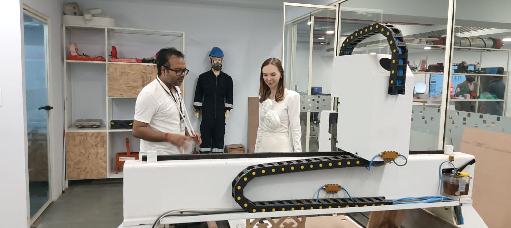 "Ms. Elizaveta Rudenko, Head of the International Promotion Group at MGIMO University, visited the AIDC Lab."