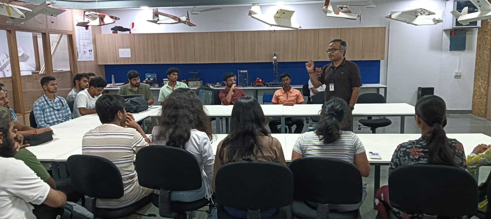 "USRF visited AIDC and attended a lecture by Dr Vinayak Majhi."