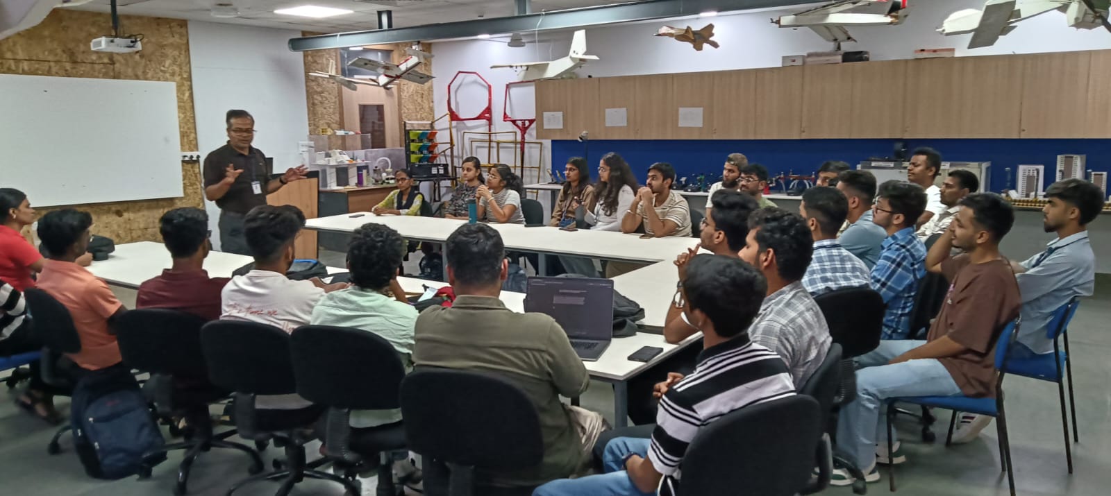 "USRF visited AIDC and attended a lecture by Dr Vinayak Majhi."
