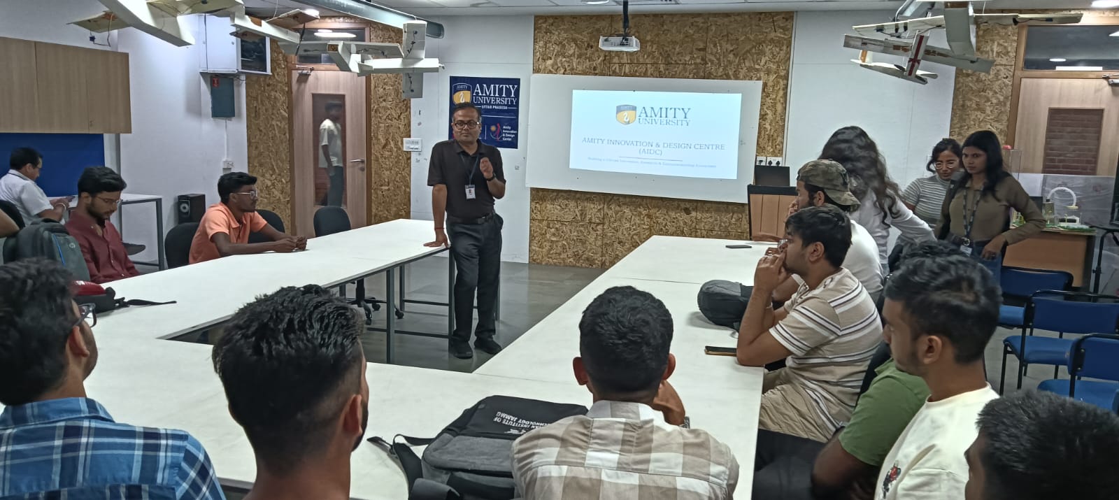"USRF visited AIDC and attended a lecture by Dr Vinayak Majhi."