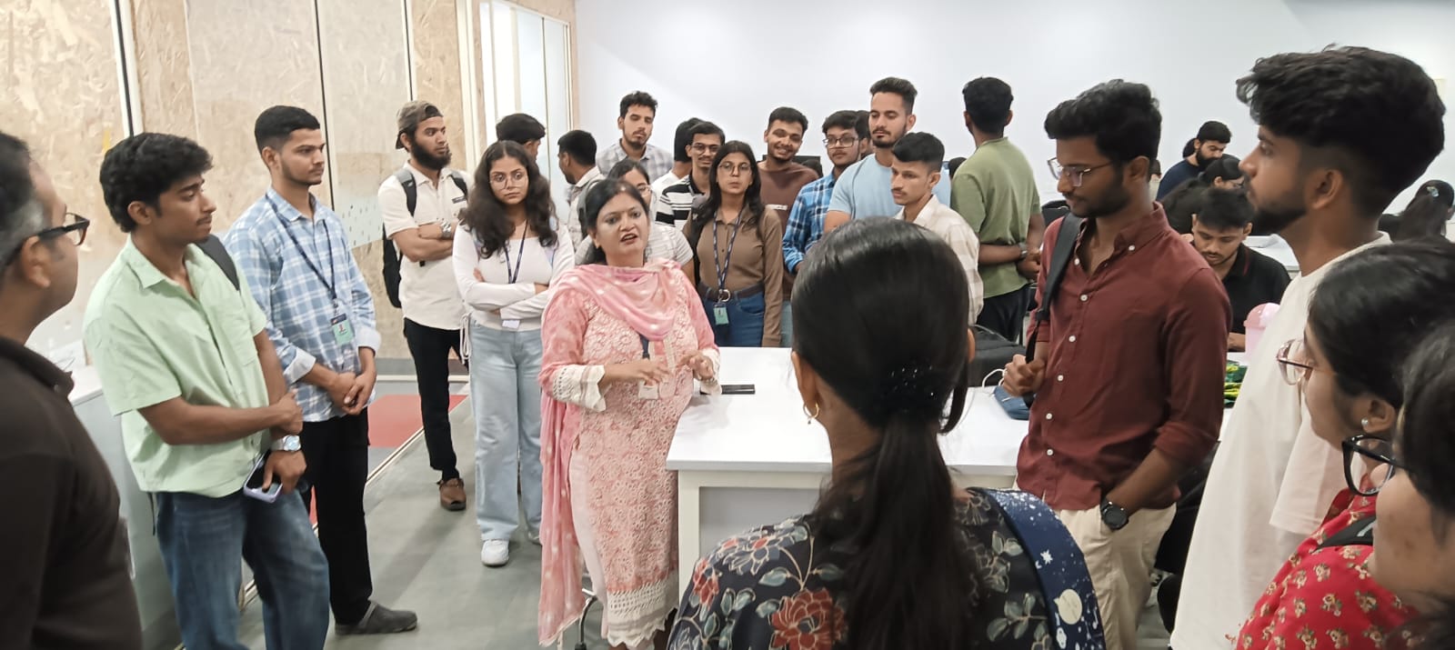 "USRF visited AIDC and attended a lecture by Dr Vinayak Majhi."