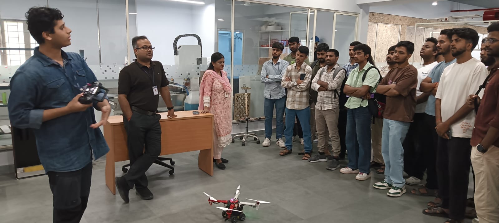 "USRF visited AIDC and attended a lecture by Dr Vinayak Majhi."