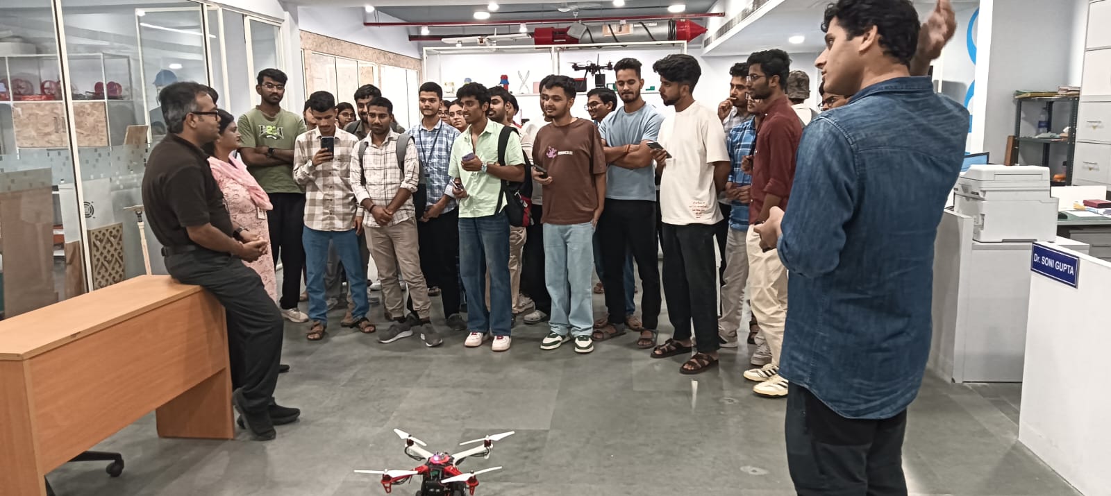 "USRF visited AIDC and attended a lecture by Dr Vinayak Majhi."