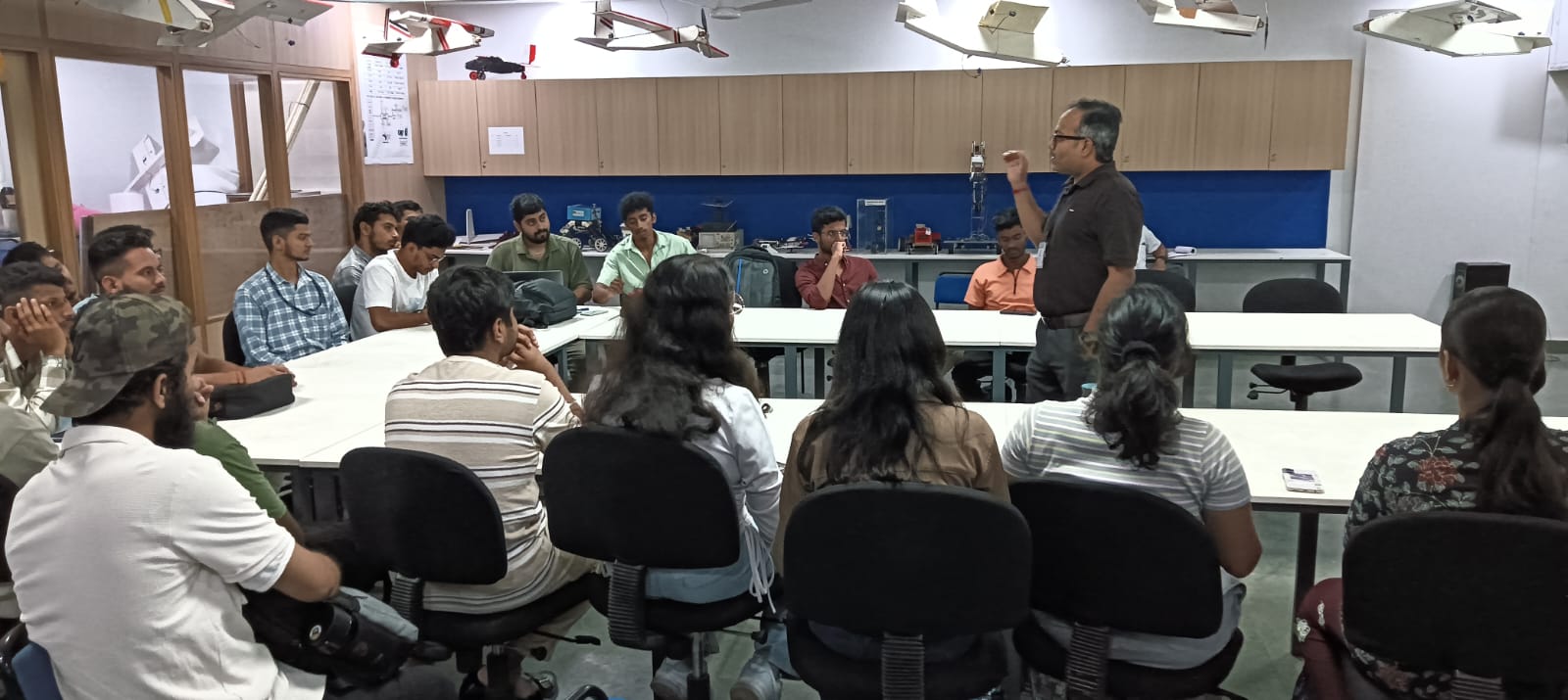 "USRF visited AIDC and attended a lecture by Dr Vinayak Majhi."
