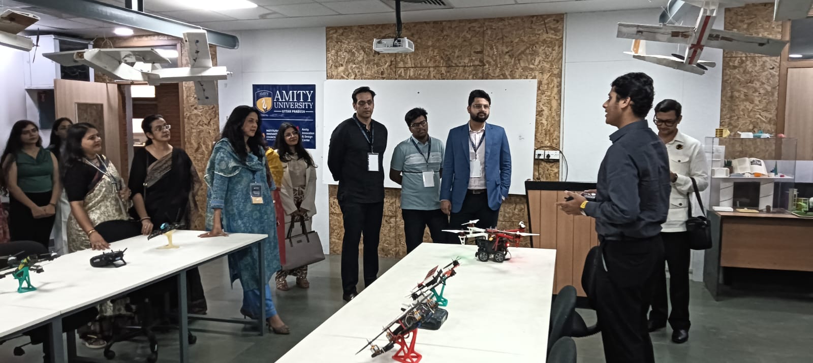 "The councilors visited the AIDC and drone lab."