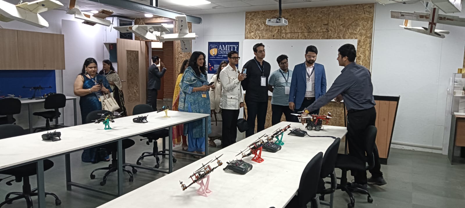 "The councilors visited the AIDC and drone lab."