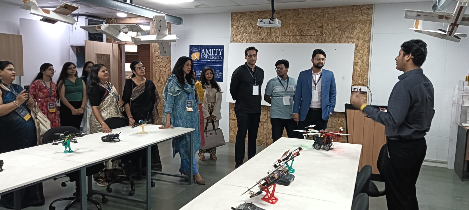 "The councilors visited the AIDC and drone lab."