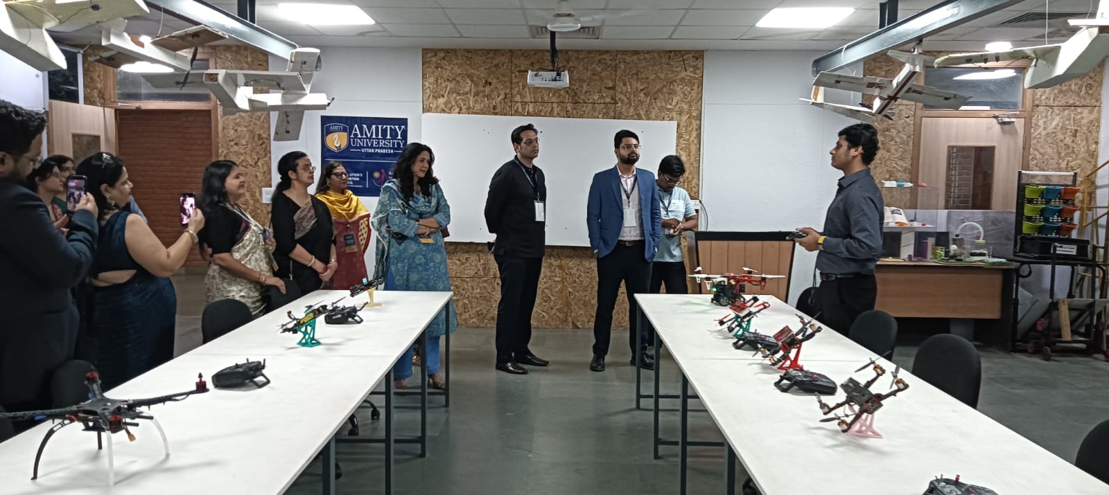 "The councilors visited the AIDC and drone lab."