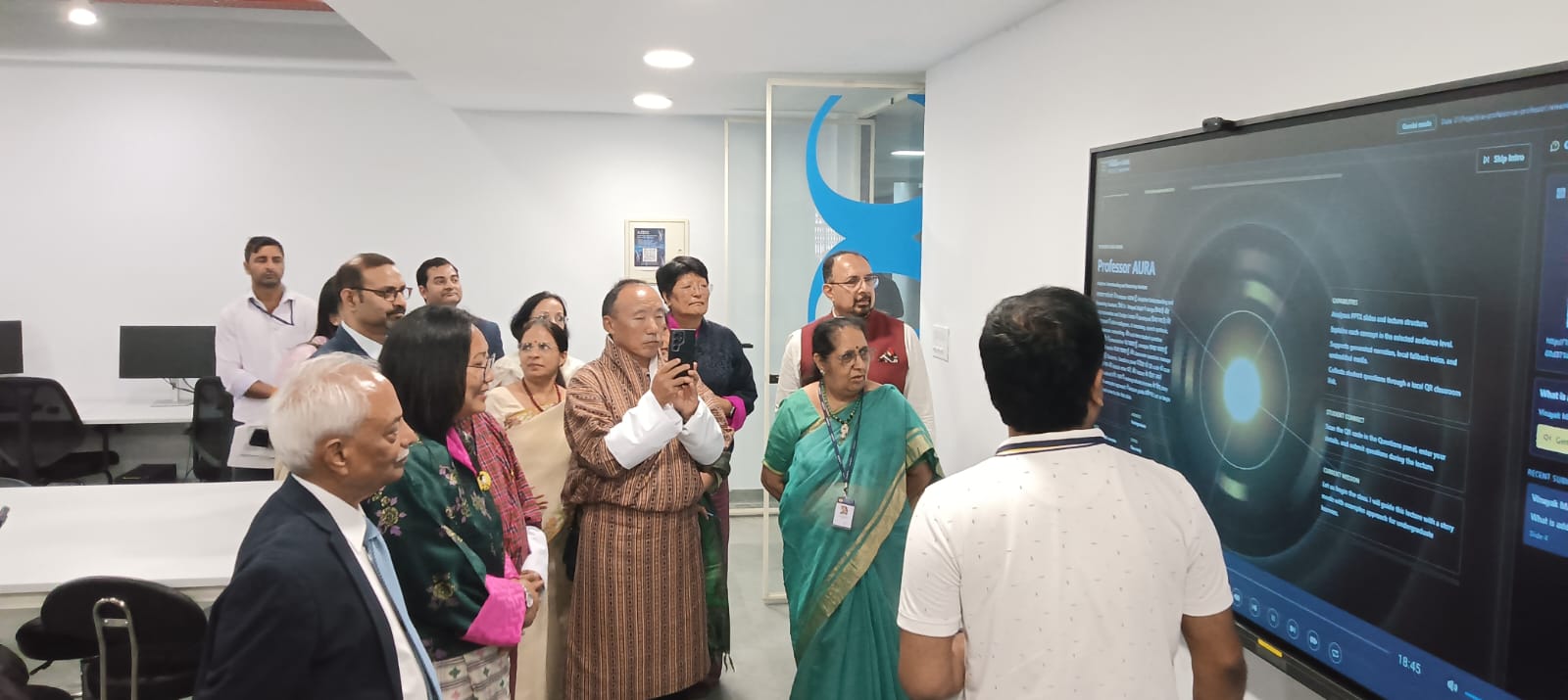 "The delegation from Bhutan visited the AIDC and the drone lab."