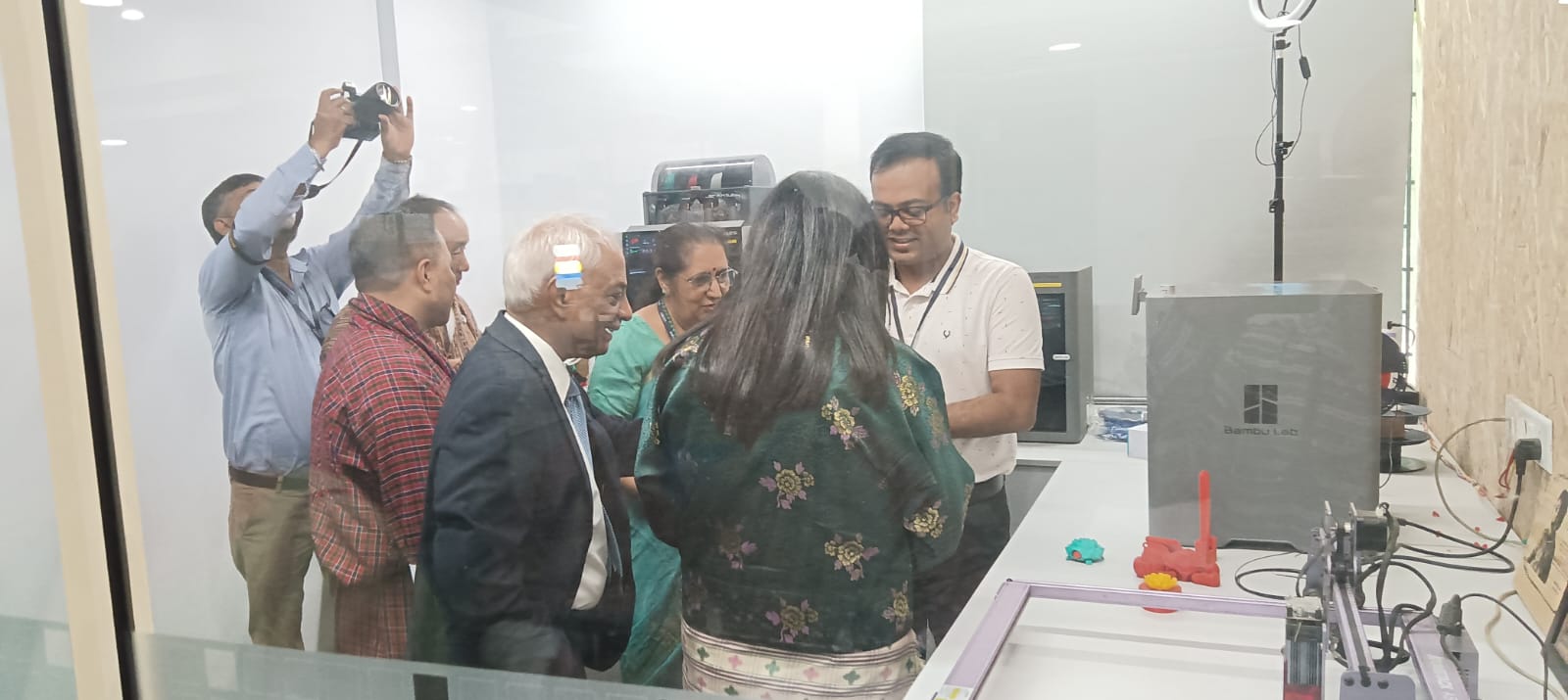 "The delegation from Bhutan visited the AIDC and the drone lab."