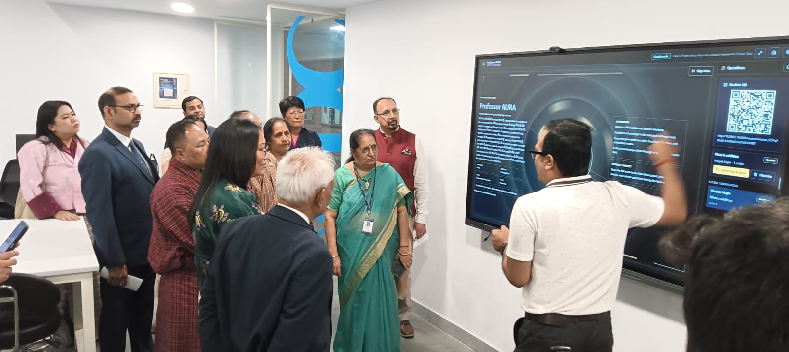 "The delegation from Bhutan visited the AIDC and the drone lab."