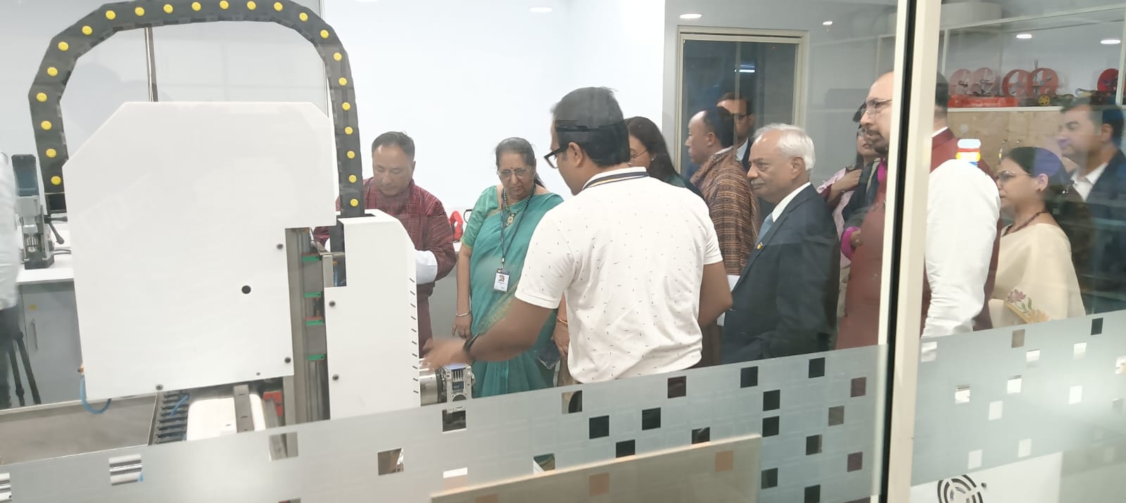 "The delegation from Bhutan visited the AIDC and the drone lab."