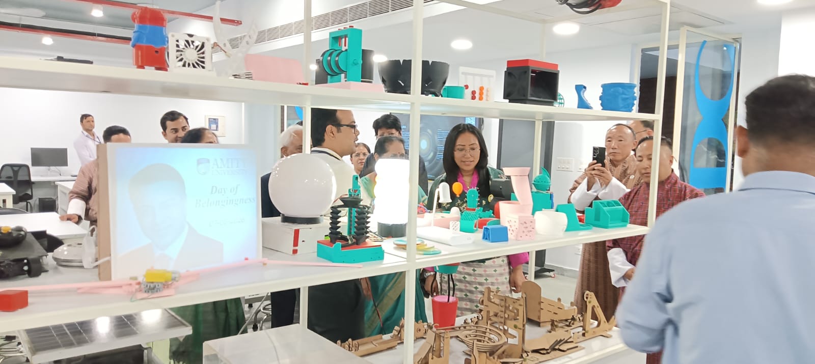 "The delegation from Bhutan visited the AIDC and the drone lab."
