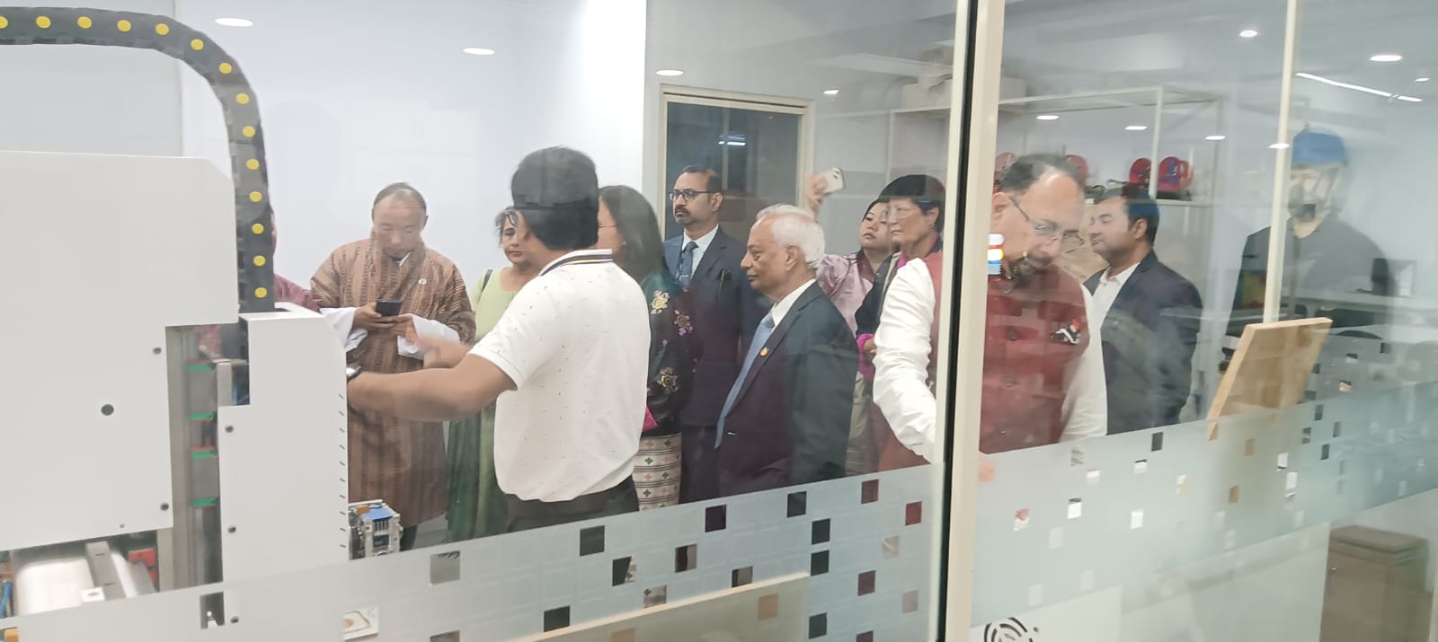 "The delegation from Bhutan visited the AIDC and the drone lab."