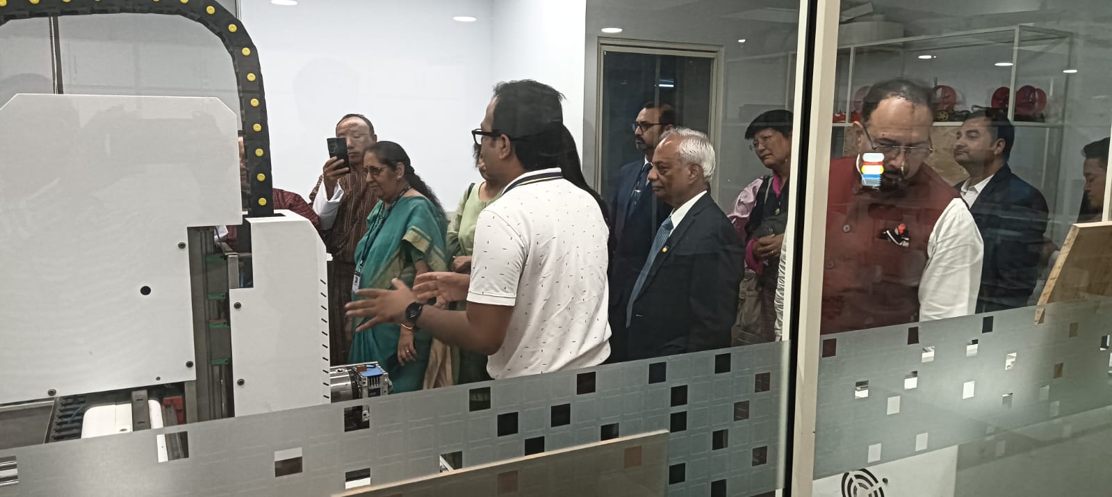 "The delegation from Bhutan visited the AIDC and the drone lab."