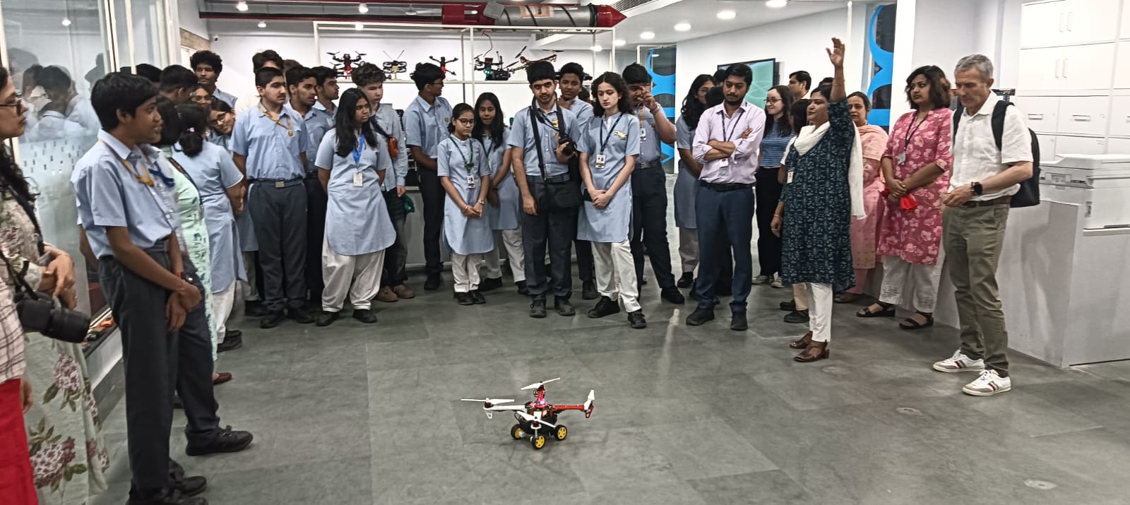 Students from the AERC event visited the Amity Innovation & Design Center.
