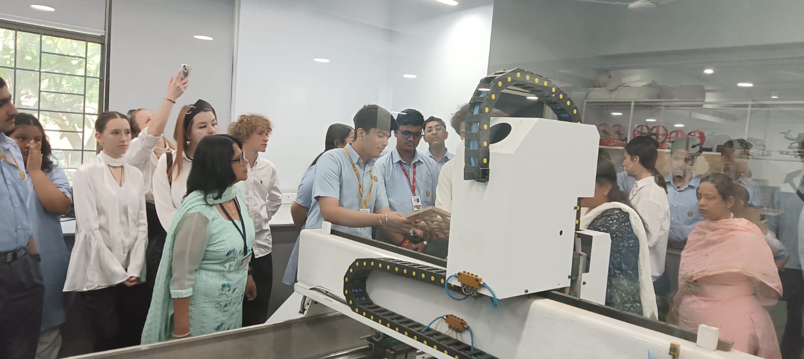 Students from the AERC event visited the Amity Innovation & Design Center.
