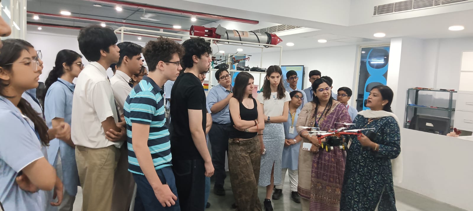 Students from the AERC event visited the Amity Innovation & Design Center.