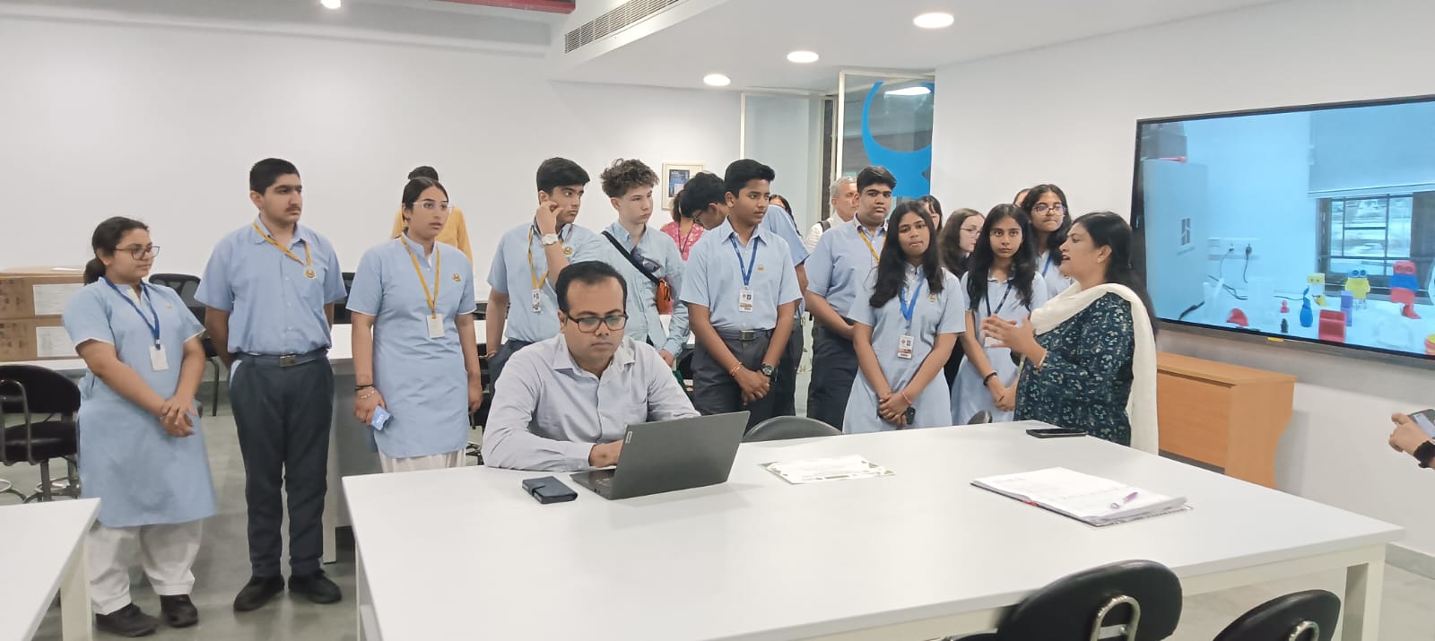 Students from the AERC event visited the Amity Innovation & Design Center.