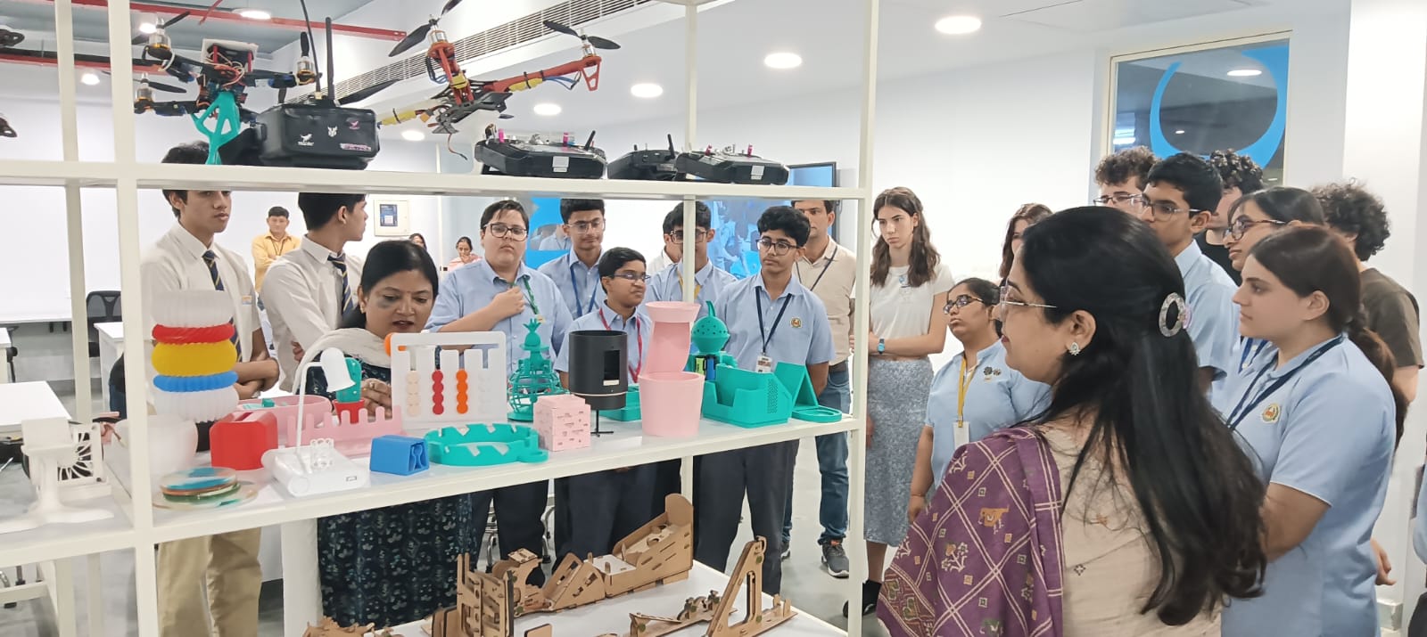 Students from the AERC event visited the Amity Innovation & Design Center.