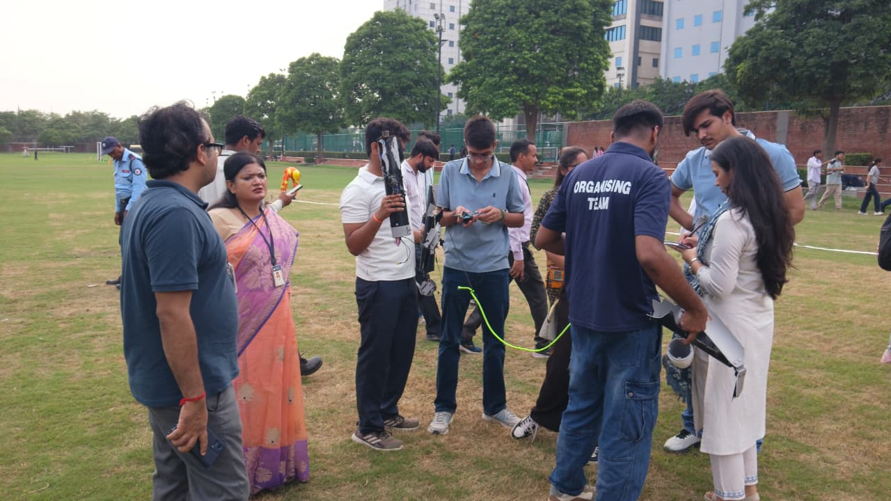 Rocket Launch Program Main Ground Amity Noida