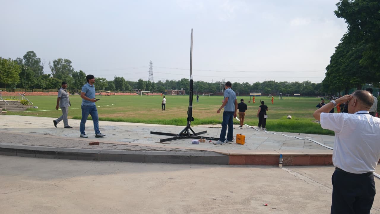 Rocket Launch Program Main Ground Amity Noida
