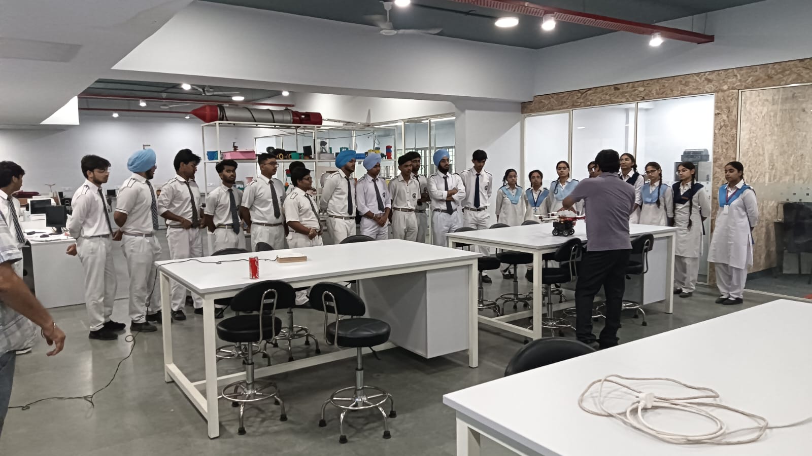 Guru Harkrishan Public School From Delhi Visited AIDC Lab