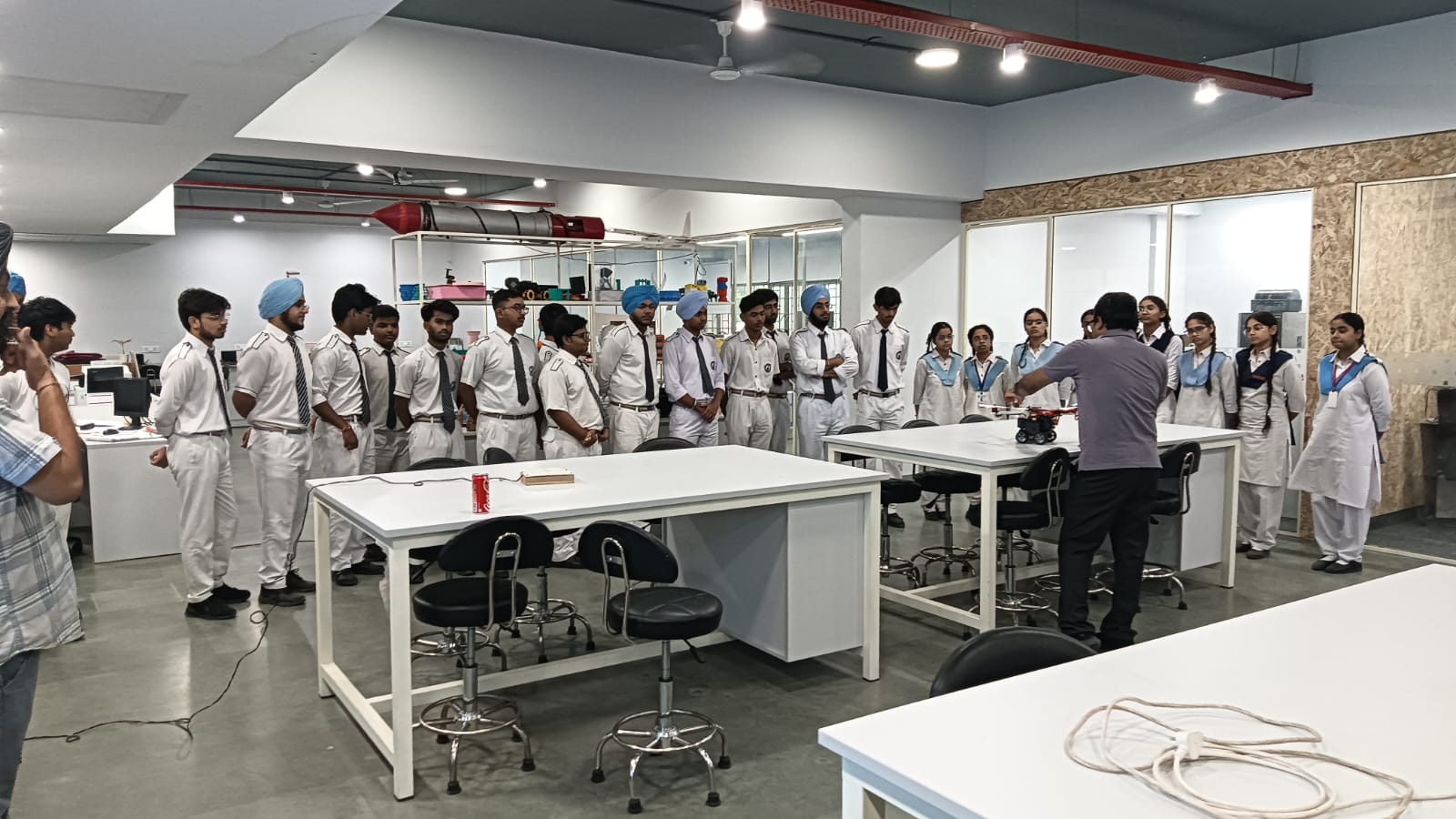 Guru Harkrishan Public School From Delhi Visited AIDC Lab