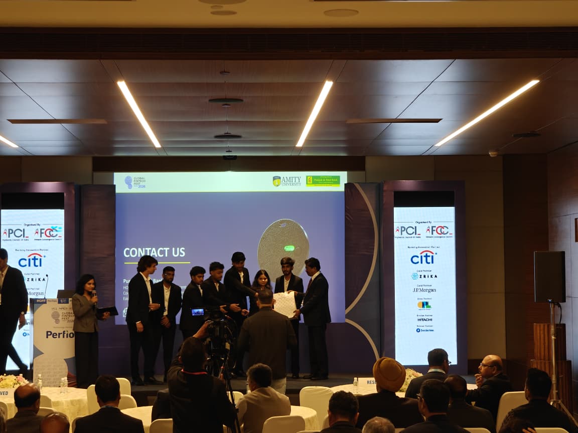 Team SCOR7 Represents Amity University at Global Fintech Fest 2026