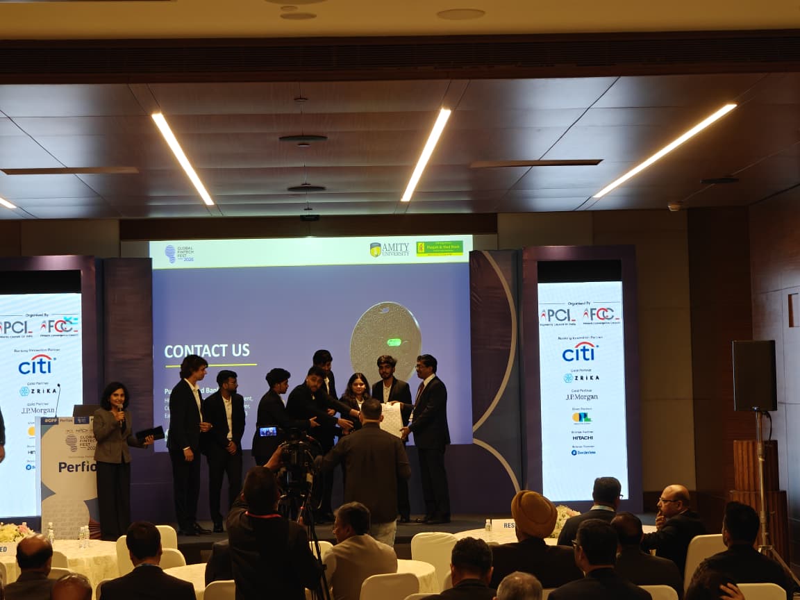 Team SCOR7 Represents Amity University at Global Fintech Fest 2026