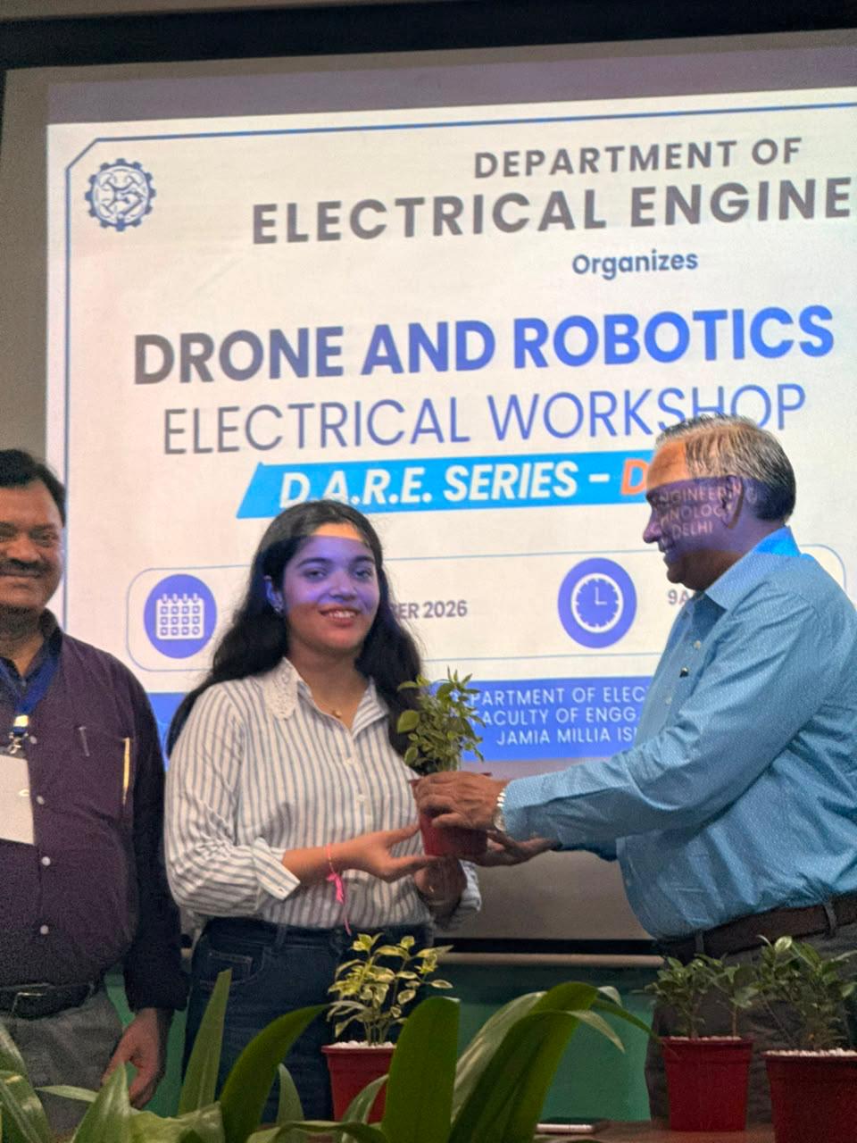 AIDC-Mentored Startup Bamboo Copter Conducts Drone & Robotics Workshop at Jamia Millia Islamia