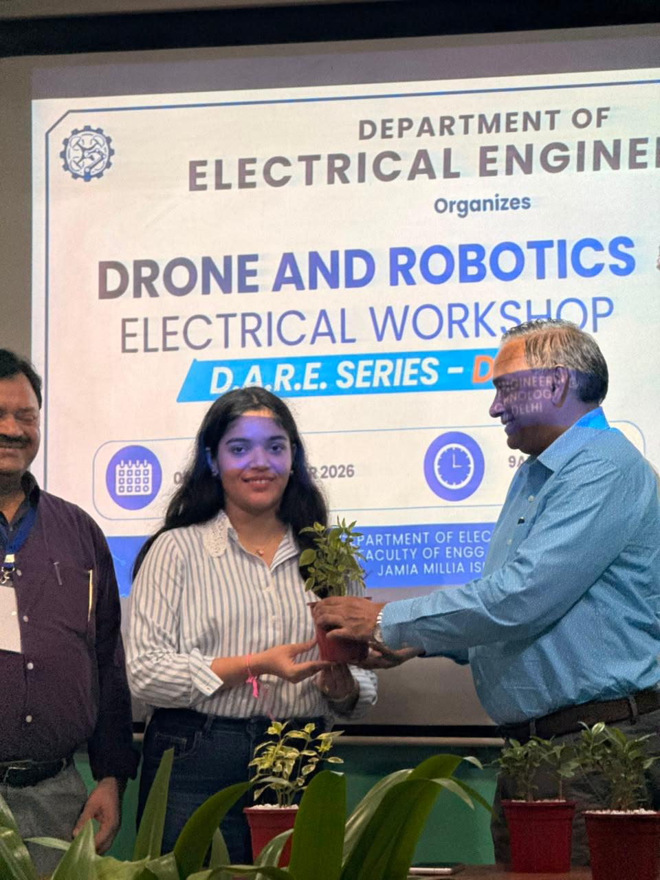 AIDC-Mentored Startup Bamboo Copter Conducts Drone & Robotics Workshop at Jamia Millia Islamia