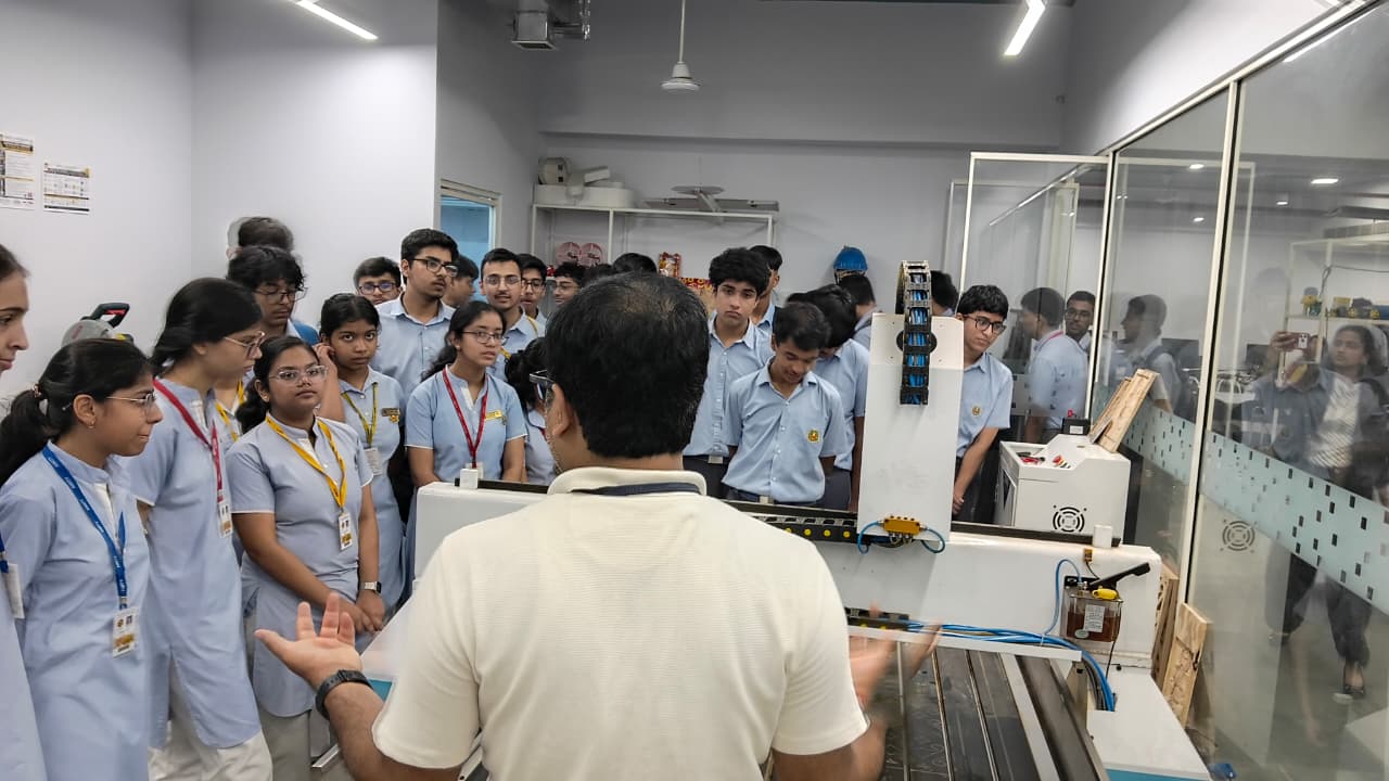 Students from Amity International School (Noida), Amity Global School, and Amity International School (Saket) visited the AIDC Lab.