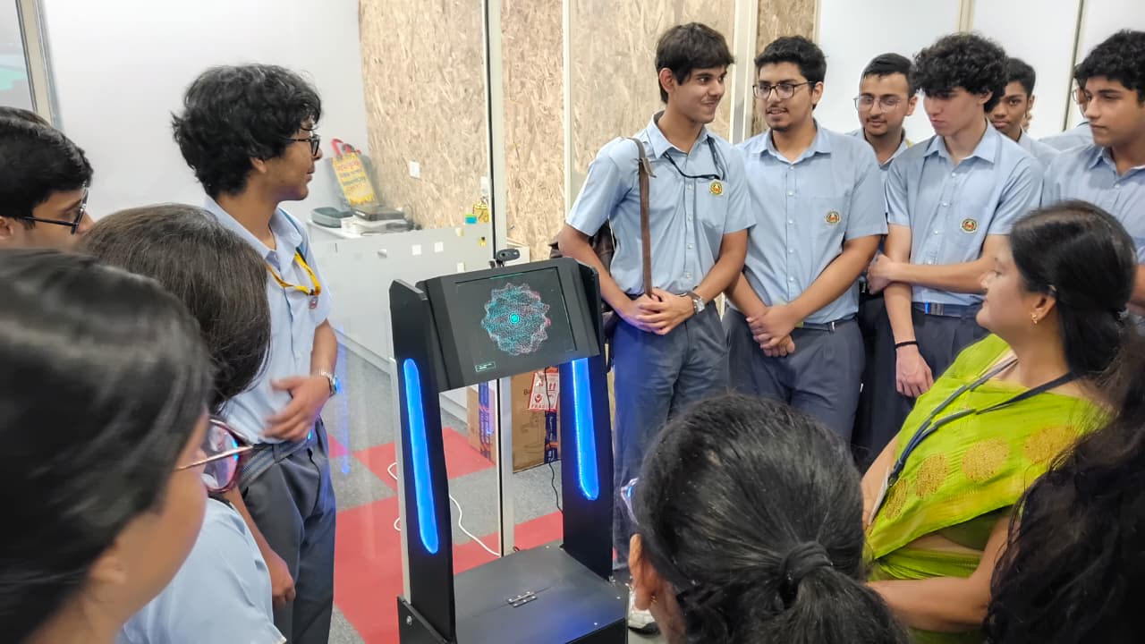 Students from Amity International School (Noida), Amity Global School, and Amity International School (Saket) visited the AIDC Lab.