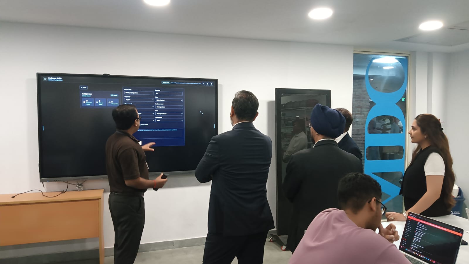 Guests of Dr. J. S. Sodhi from Singapore visited the AIDC Lab