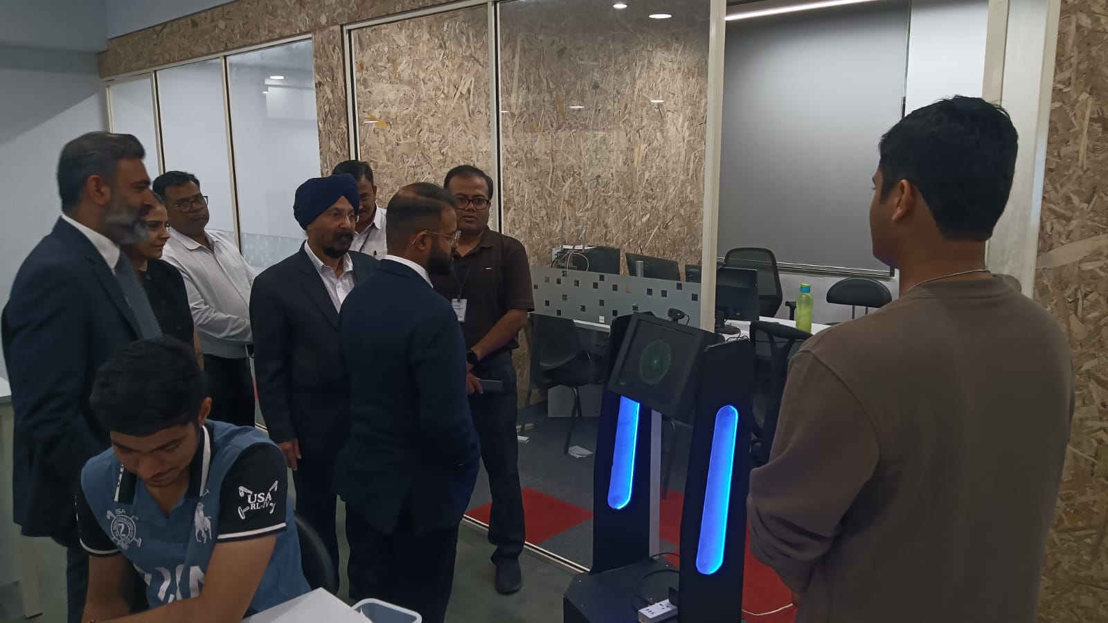 Guests of Dr. J. S. Sodhi from Singapore visited the AIDC Lab