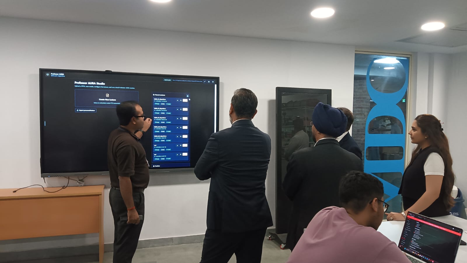 Guests of Dr. J. S. Sodhi from Singapore visited the AIDC Lab