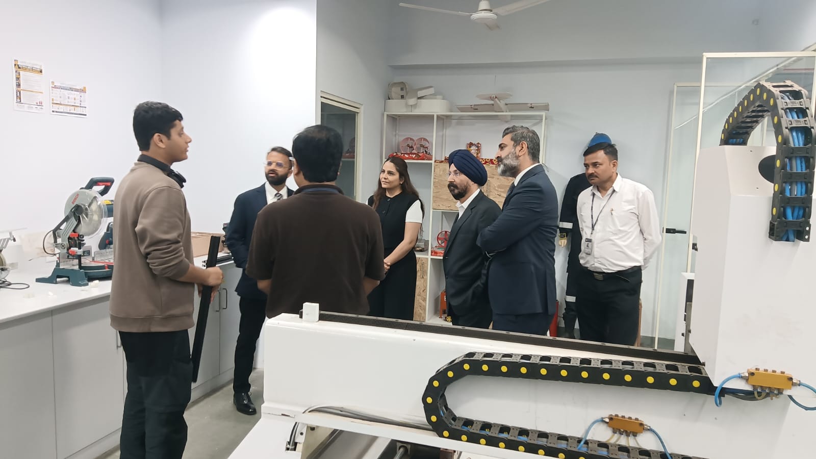 Guests of Dr. J. S. Sodhi from Singapore visited the AIDC Lab