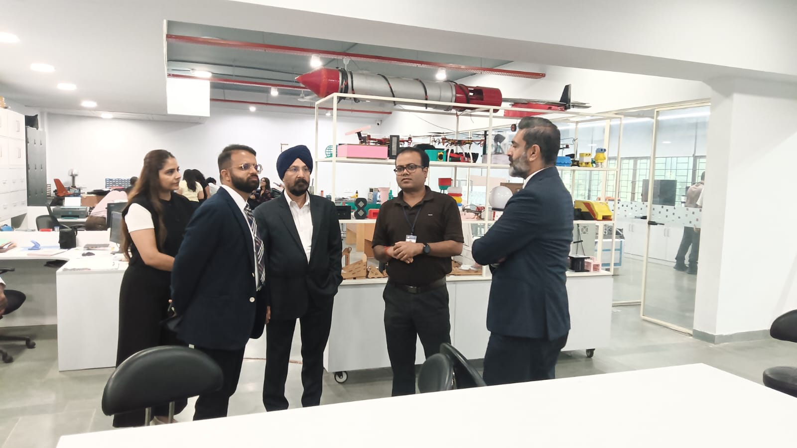 Guests of Dr. J. S. Sodhi from Singapore visited the AIDC Lab