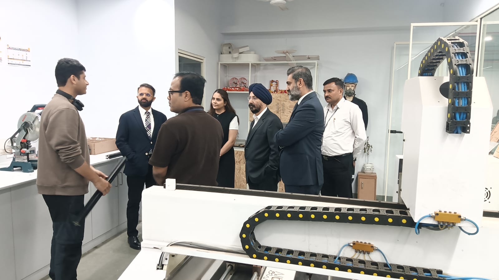 Guests of Dr. J. S. Sodhi from Singapore visited the AIDC Lab
