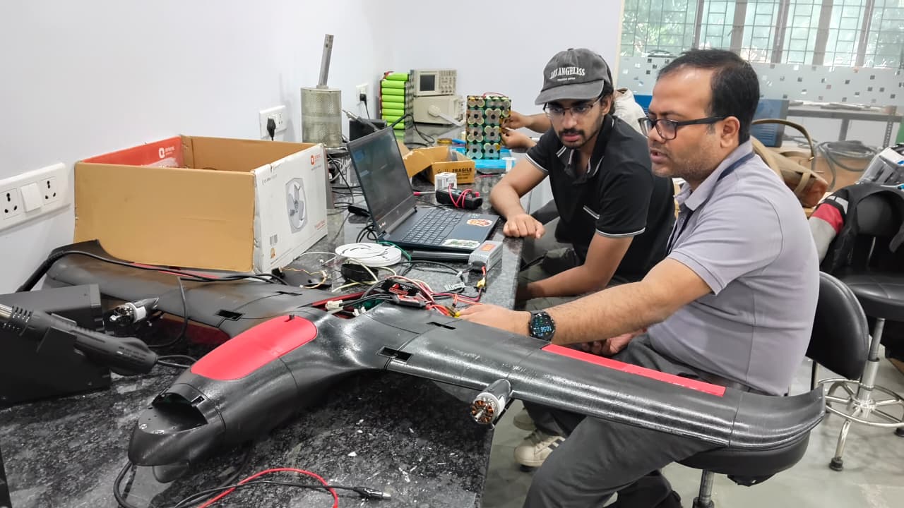 Some students in the AIDC Lab are doing project work and participating in competitions