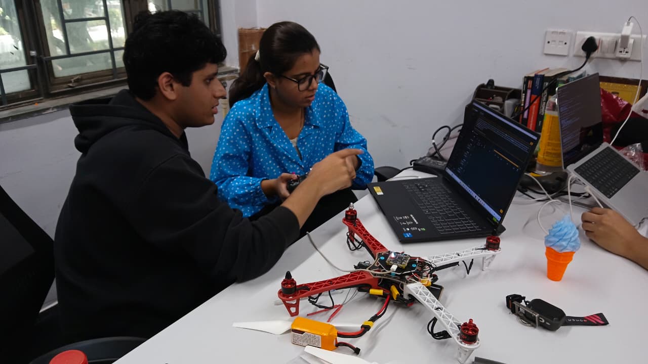 Some students in the AIDC Lab are doing project work and participating in competitions