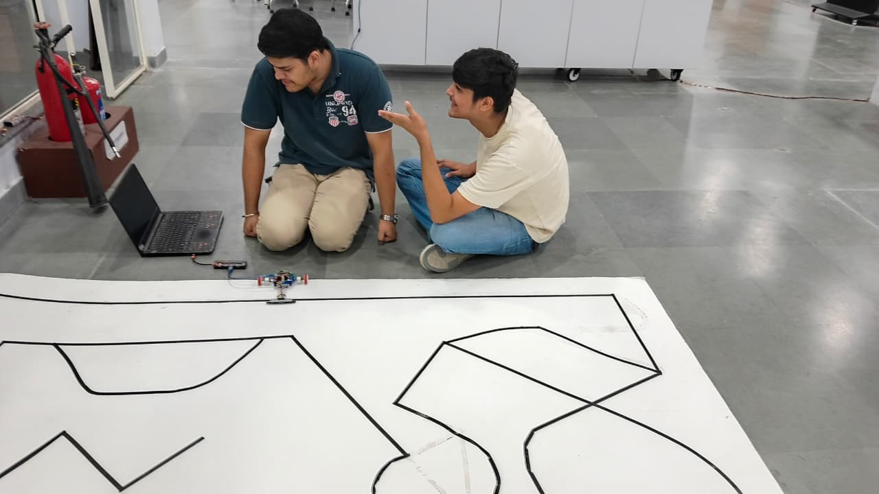 Some students in the AIDC Lab are doing project work and participating in competitions