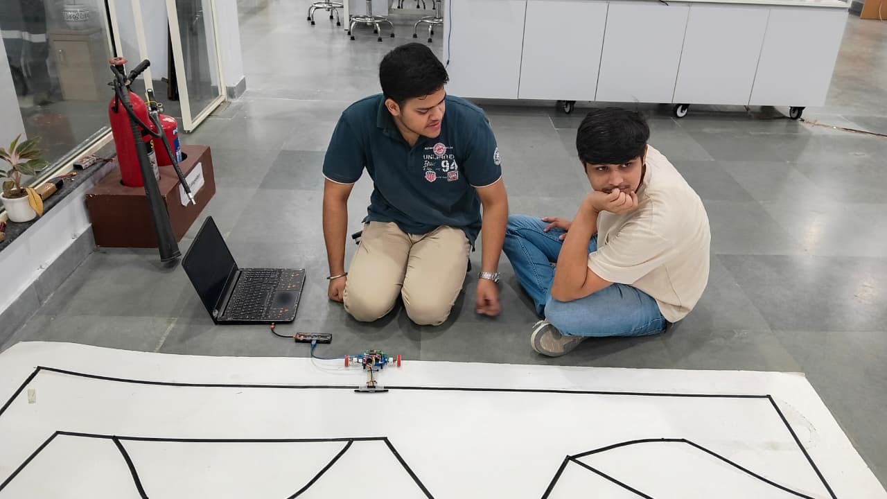 Some students in the AIDC Lab are doing project work and participating in competitions
