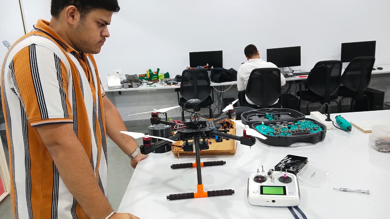 Some students in the AIDC Lab are doing project work and participating in competitions