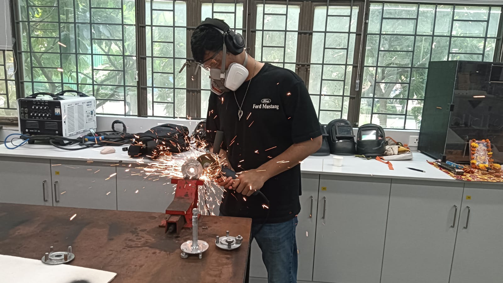 Some students in the AIDC Lab are doing project work and participating in competitions