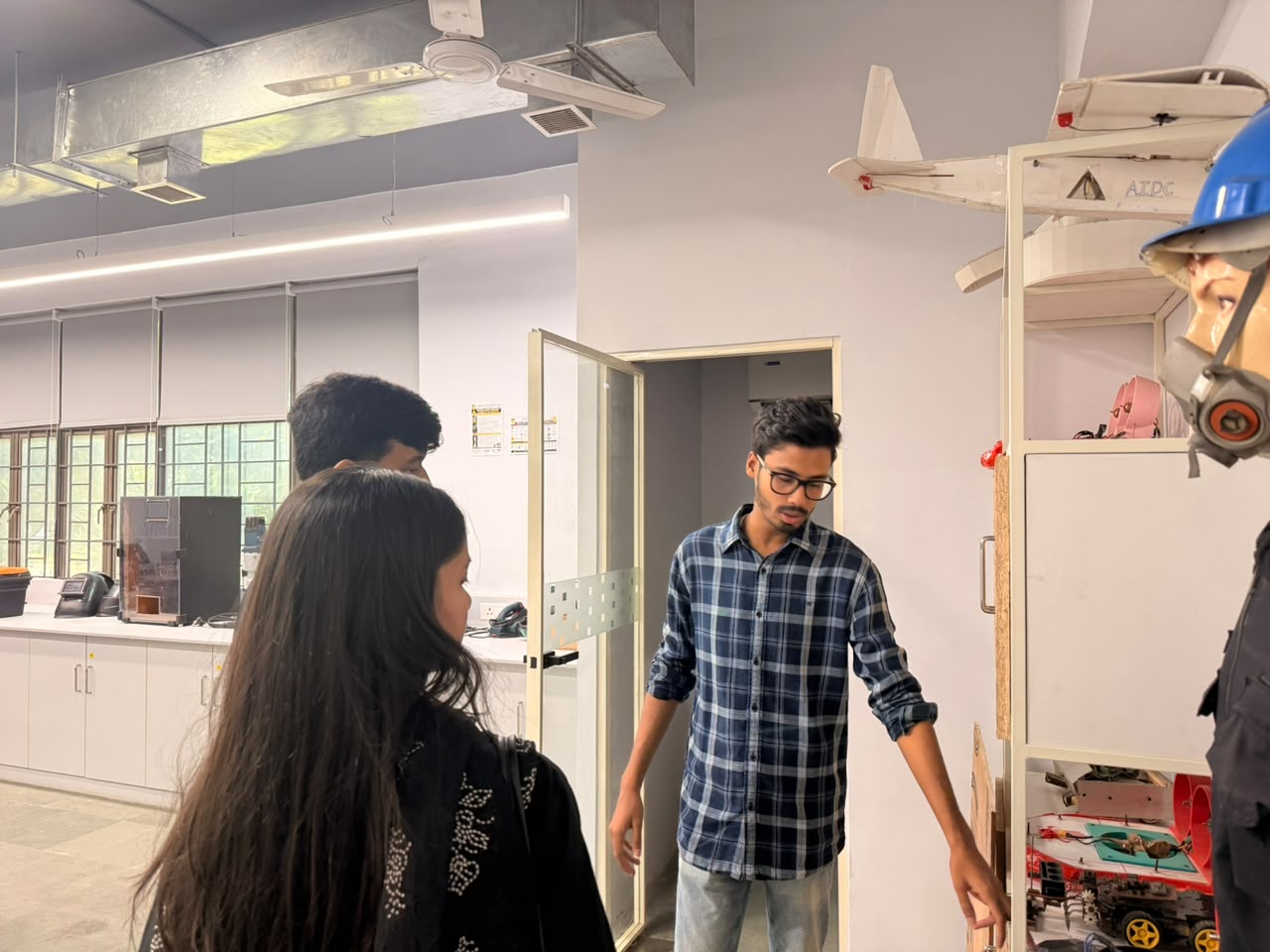 AIDC Lab Visit by Drone Van Pvt. Ltd.