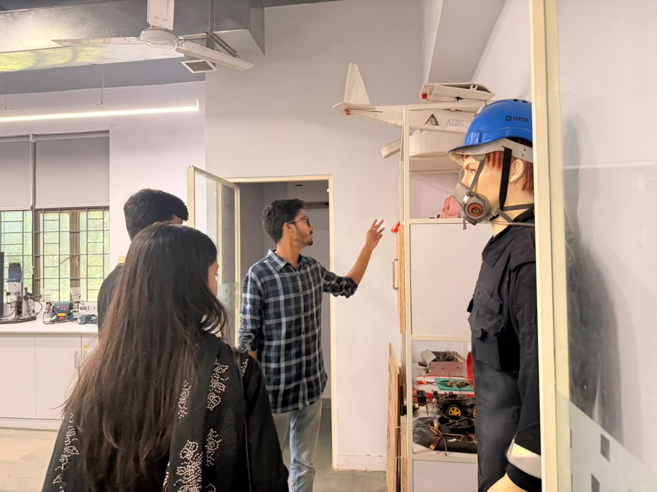AIDC Lab Visit by Drone Van Pvt. Ltd.